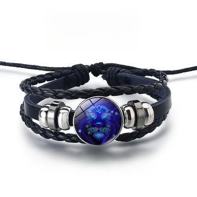 12 Constellations Luminous Bracelet Fashion Nightlight Punk Style Starry Sky Bracelet For Men Women Children - Prime Street