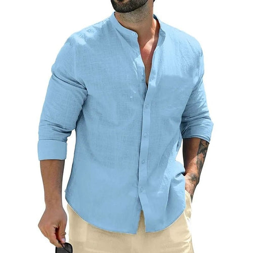 Autumn Mens Long Sleeve Shirts Cotton Business Men - Prime Street