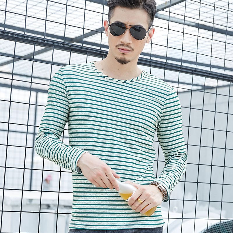 Autumn winter new men's long sleeved T-shirts men long sleeved T-shirt youth camouflage leisure undershirt - Prime Street