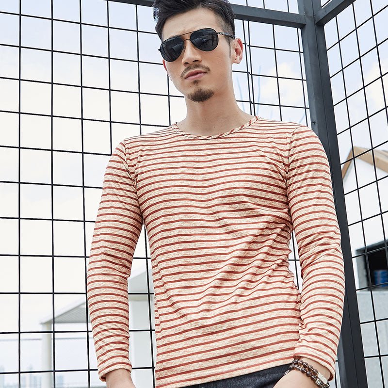 Autumn winter new men's long sleeved T-shirts men long sleeved T-shirt youth camouflage leisure undershirt - Prime Street
