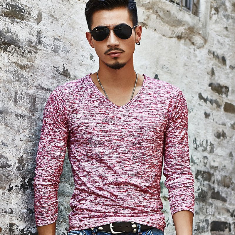 Autumn winter new men's long sleeved T-shirts men long sleeved T-shirt youth camouflage leisure undershirt - Prime Street