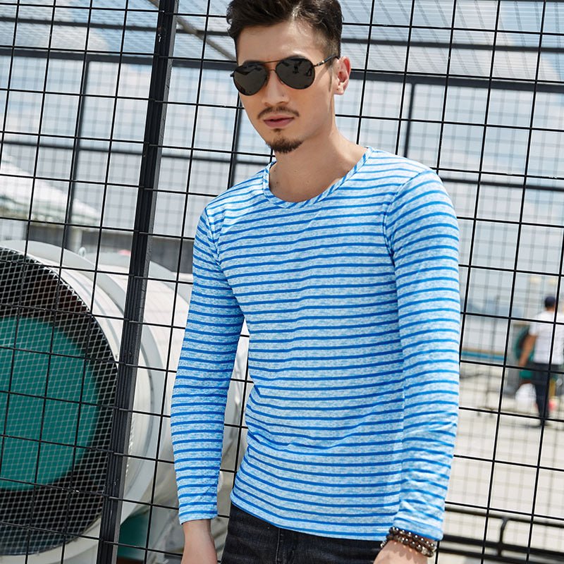Autumn winter new men's long sleeved T-shirts men long sleeved T-shirt youth camouflage leisure undershirt - Prime Street