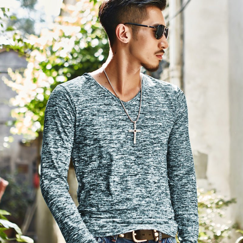 Autumn winter new men's long sleeved T-shirts men long sleeved T-shirt youth camouflage leisure undershirt - Prime Street
