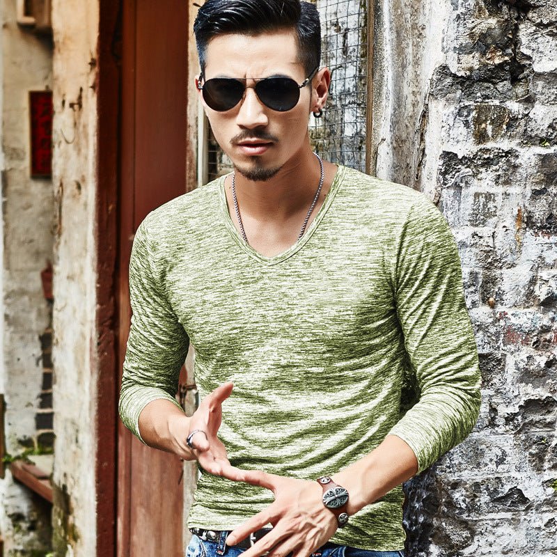Autumn winter new men's long sleeved T-shirts men long sleeved T-shirt youth camouflage leisure undershirt - Prime Street