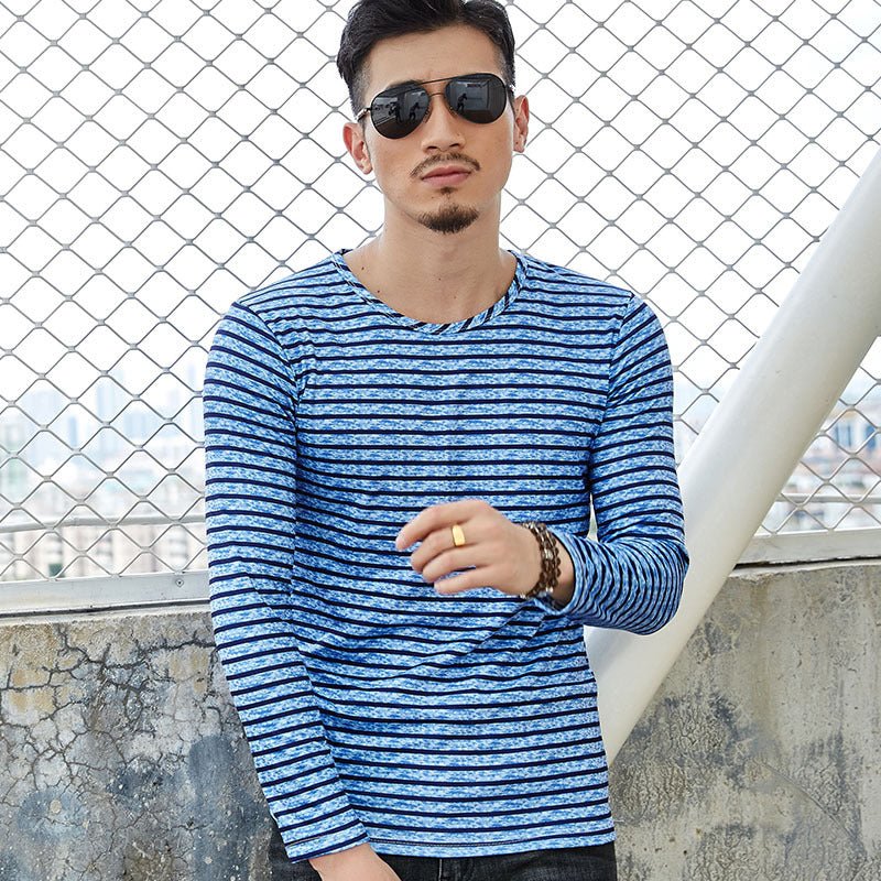 Autumn winter new men's long sleeved T-shirts men long sleeved T-shirt youth camouflage leisure undershirt - Prime Street
