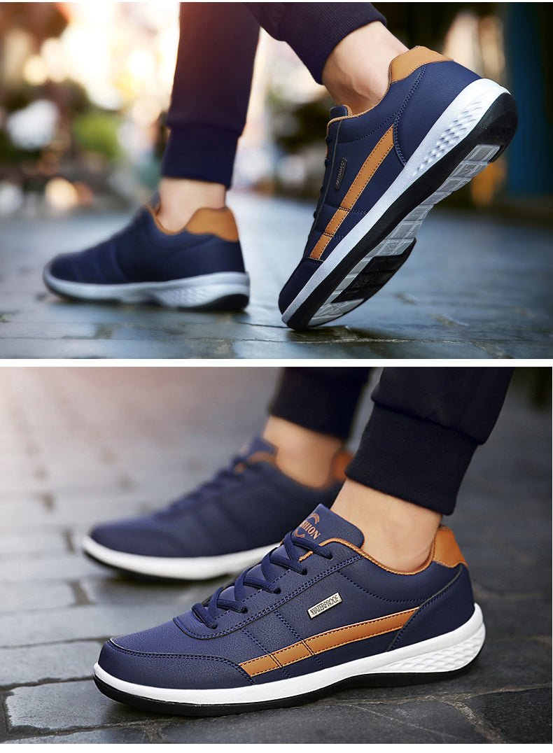 Casual Shoe Italian Breathable Leisure Male Sneakers Non-slip Footwear Men Vulcanized Shoes - Prime Street