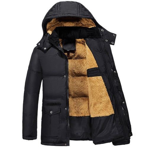 Clothing plus velvet padded jacket men winter - Prime Street
