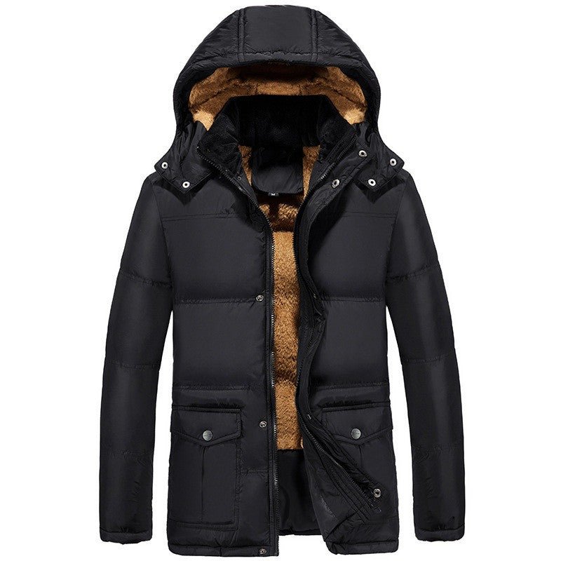 Clothing plus velvet padded jacket men winter - Prime Street