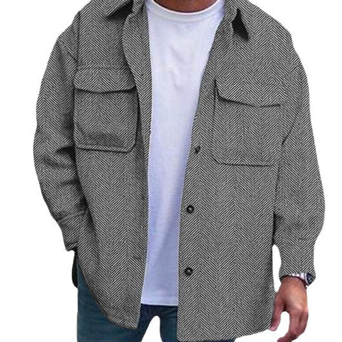 Coat Men Polo Collar Top Men Fashion Work Clothes - Prime Street