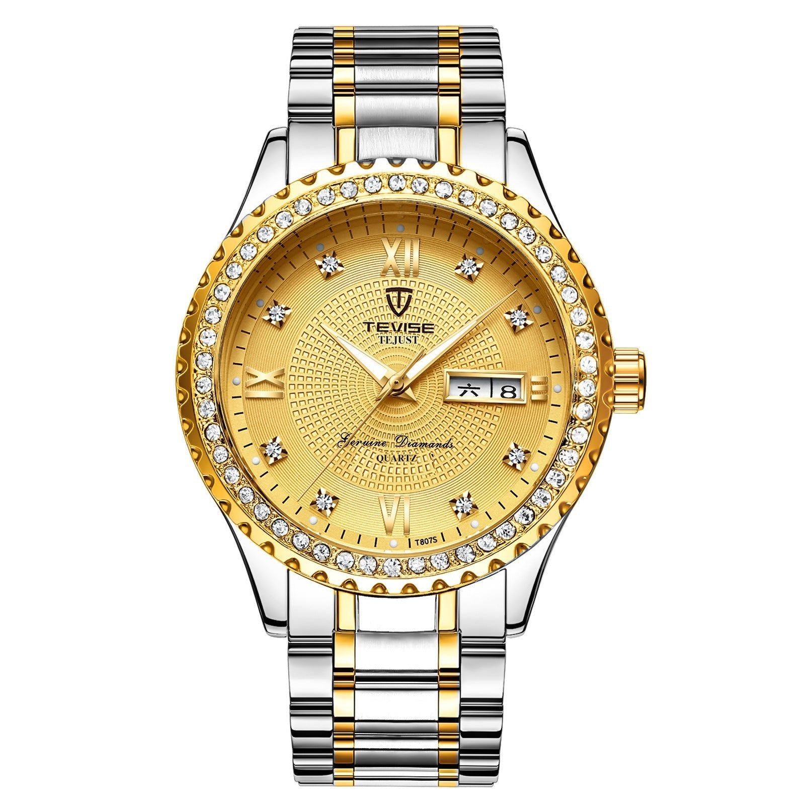 Couple Watches Quartz Gold Diamond Minimalist Wristwatches - Prime Street