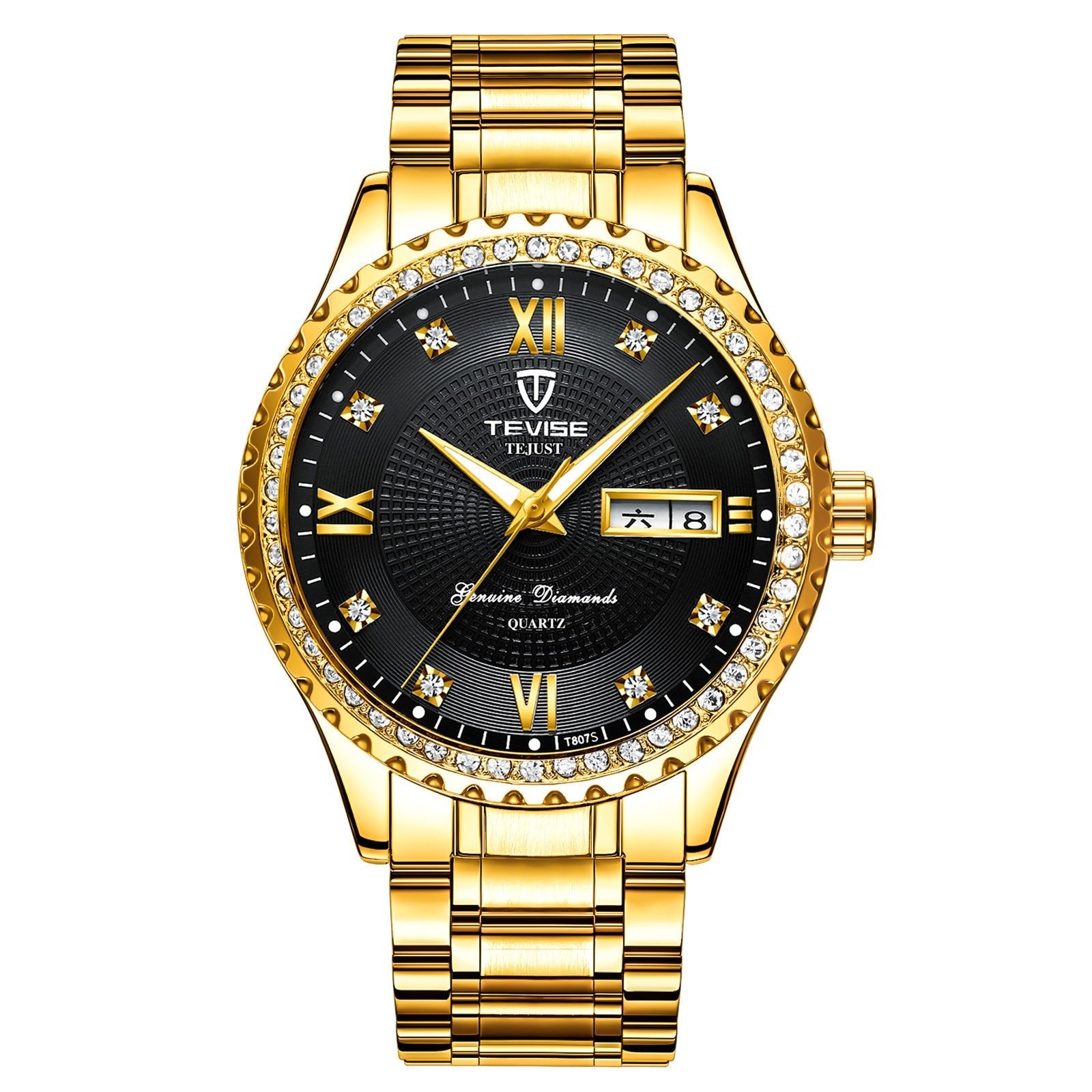Couple Watches Quartz Gold Diamond Minimalist Wristwatches - Prime Street