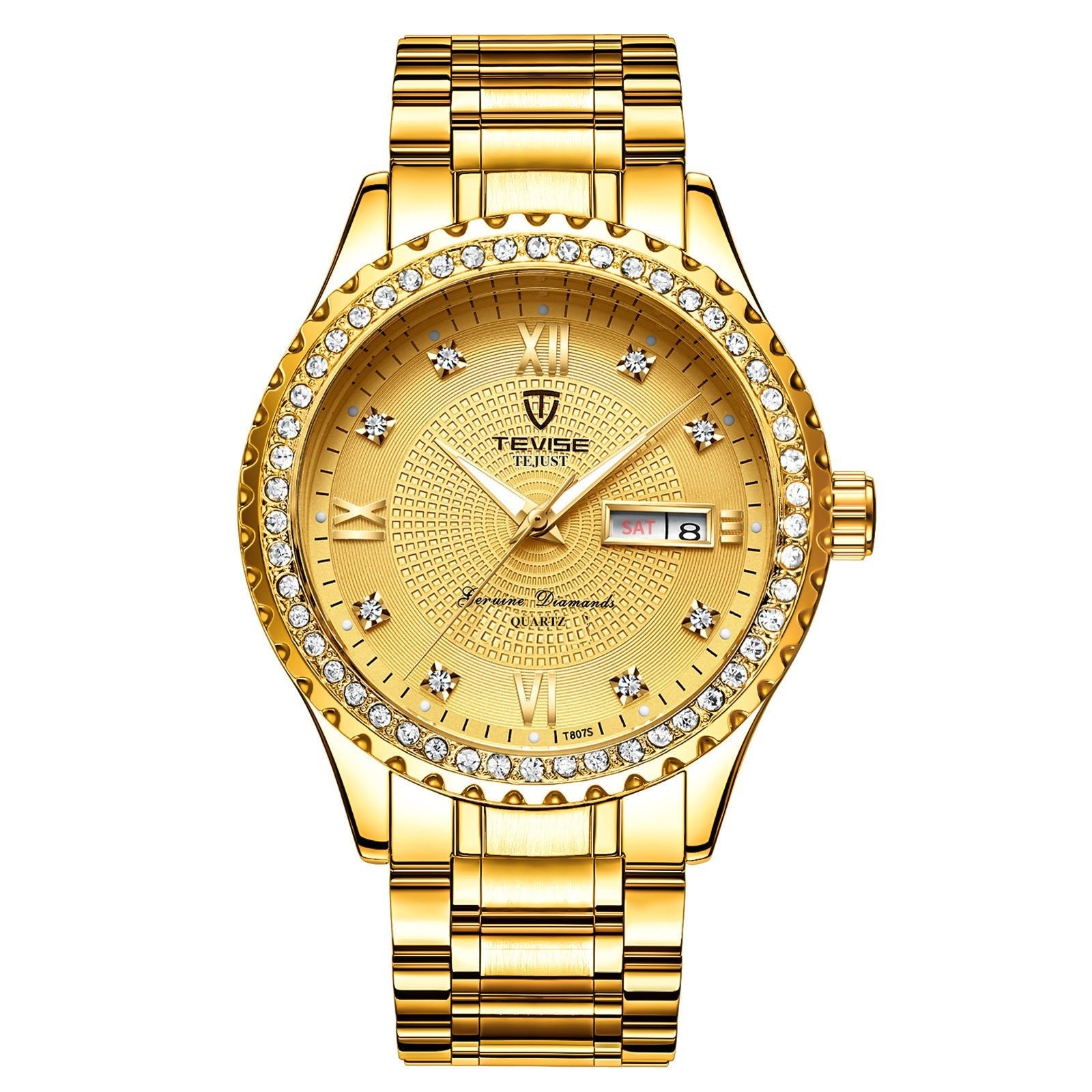 Couple Watches Quartz Gold Diamond Minimalist Wristwatches - Prime Street