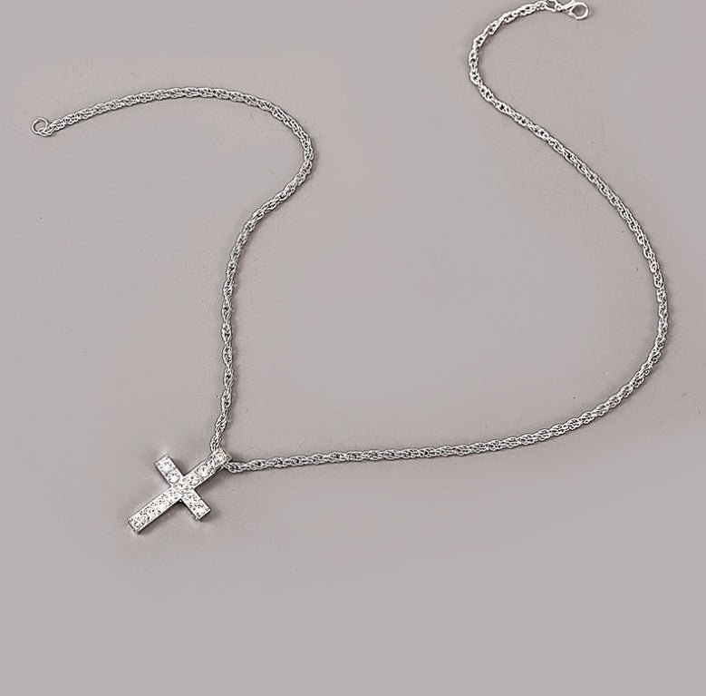 Cross Pendant Necklaces For Women Men Punk Hiphop Rope Chain On Neck Rapper Jewelry - Prime Street