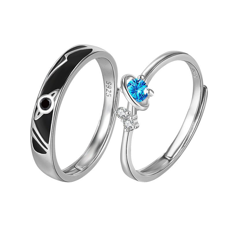 Dream Planet Couple Rings Fashion Personality Rings Men and Women Rings - Prime Street