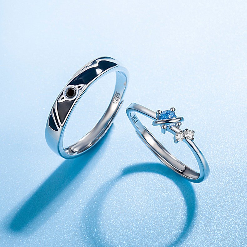 Dream Planet Couple Rings Fashion Personality Rings Men and Women Rings - Prime Street