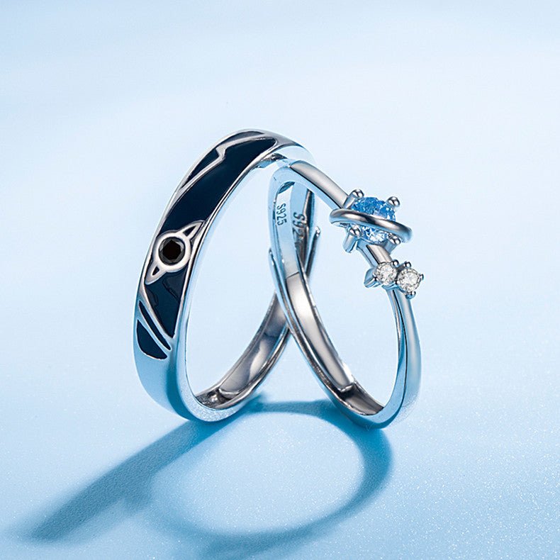 Dream Planet Couple Rings Fashion Personality Rings Men and Women Rings - Prime Street