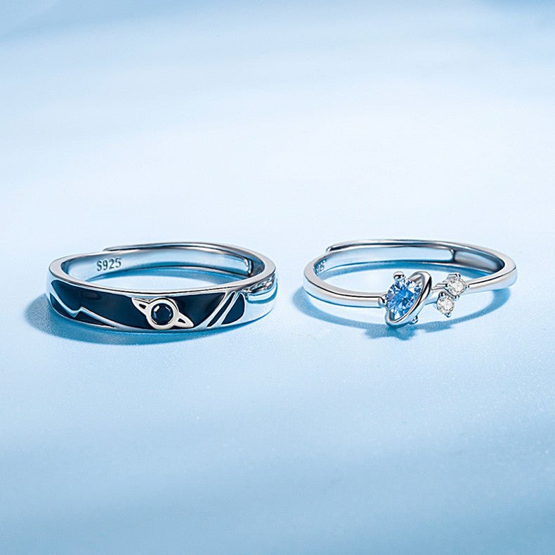Dream Planet Couple Rings Fashion Personality Rings Men and Women Rings - Prime Street