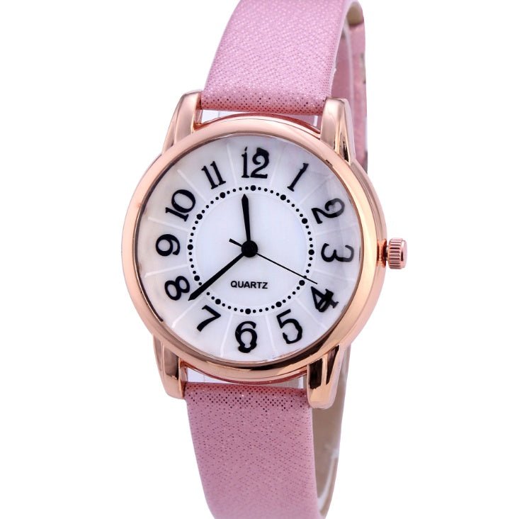 Drop Shipping Women Simple Dial Wristwatches Casual Fashion Luxury Leather Strap Quartz Watches Clock Relogio Feminino - Prime Street