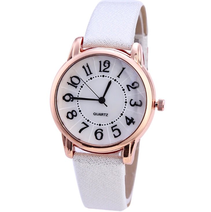 Drop Shipping Women Simple Dial Wristwatches Casual Fashion Luxury Leather Strap Quartz Watches Clock Relogio Feminino - Prime Street