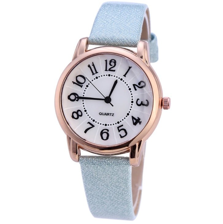 Drop Shipping Women Simple Dial Wristwatches Casual Fashion Luxury Leather Strap Quartz Watches Clock Relogio Feminino - Prime Street