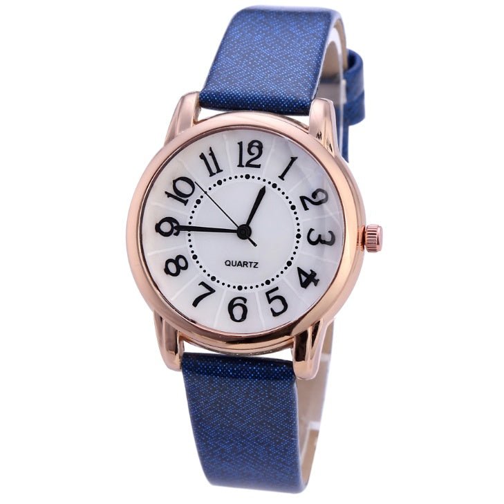 Drop Shipping Women Simple Dial Wristwatches Casual Fashion Luxury Leather Strap Quartz Watches Clock Relogio Feminino - Prime Street