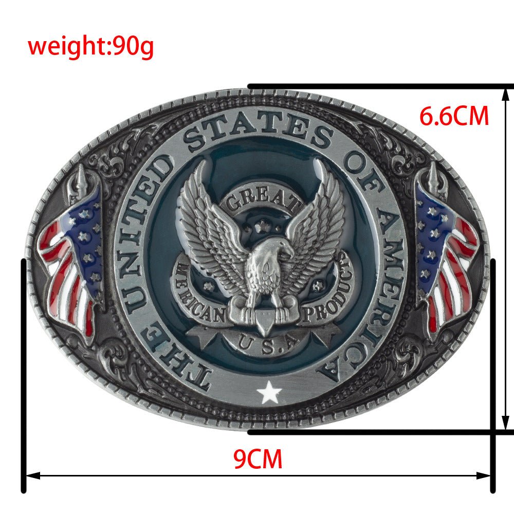 Eagle Buckle Genuine Leather Men's Casual Belt Leisure Fashion Clothing Accessories - Prime Street