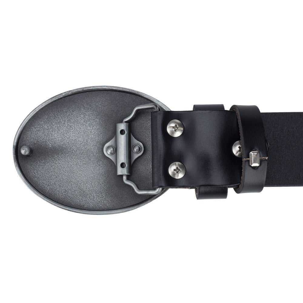 Eagle Buckle Genuine Leather Men's Casual Belt Leisure Fashion Clothing Accessories - Prime Street