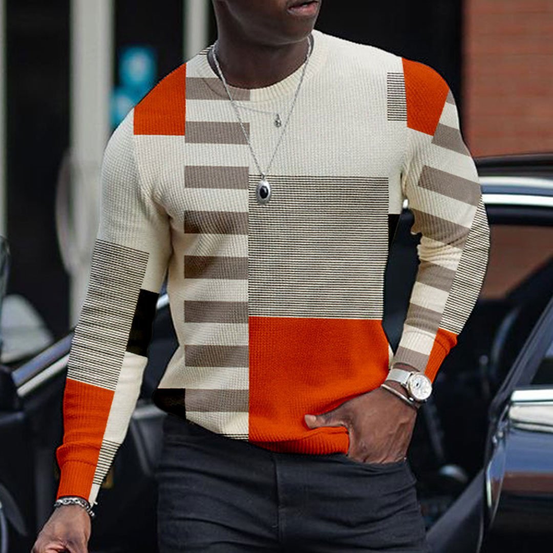 For Men 3D Pullover Casual Tops Long Sleeve T-Shirts - Prime Street
