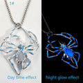 Halloween Creative Stereo Luminous Spider Necklace Jewerly Glowing Night Fluorescence Antique Vintage Glow In The Dark For Men Women Gift Party Halloween Day Club - Prime Street