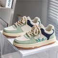 Lace-up Casual Shoes Men Soft Thick Sole Fashion Comfortable Breathable Flats Sneakers Student Platform Outdoor Walking Shoes - Prime Street