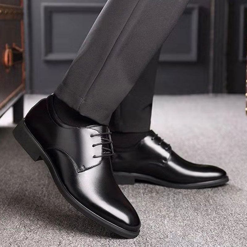 Mazefeng Men Leather Shoes Casual Top Quality Oxfords Men Genuine Leather Dress Shoes Business Formal Shoe Plus Size Wedding 44 - Prime Street