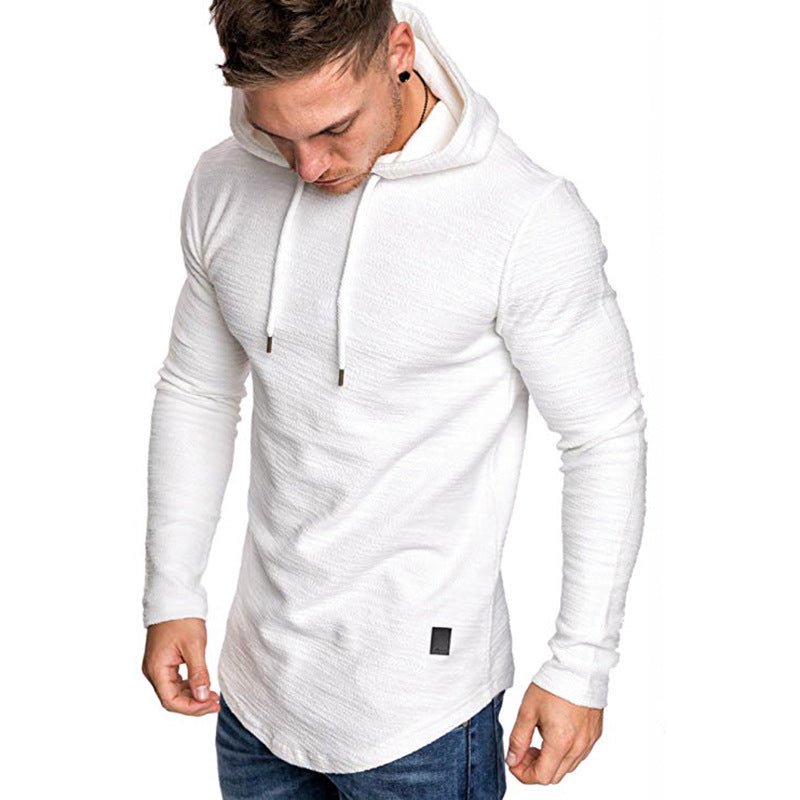 Men Hoodie Sweatshirt Casual Long Sleeve Slim Tops Gym T-shir - Prime Street
