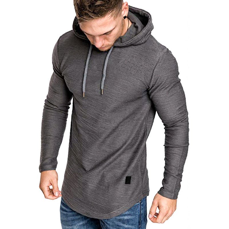 Men Hoodie Sweatshirt Casual Long Sleeve Slim Tops Gym T-shir - Prime Street