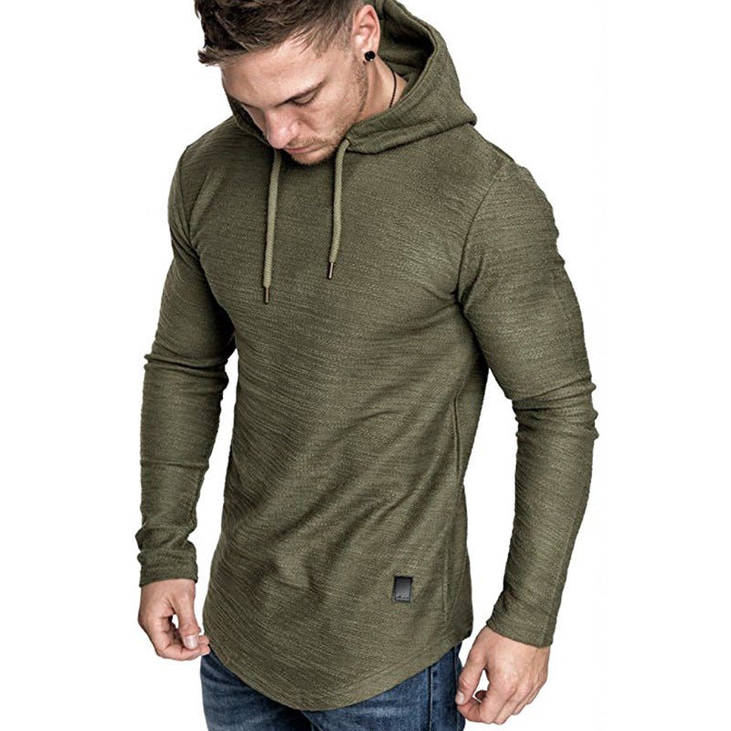 Men Hoodie Sweatshirt Casual Long Sleeve Slim Tops Gym T-shir - Prime Street
