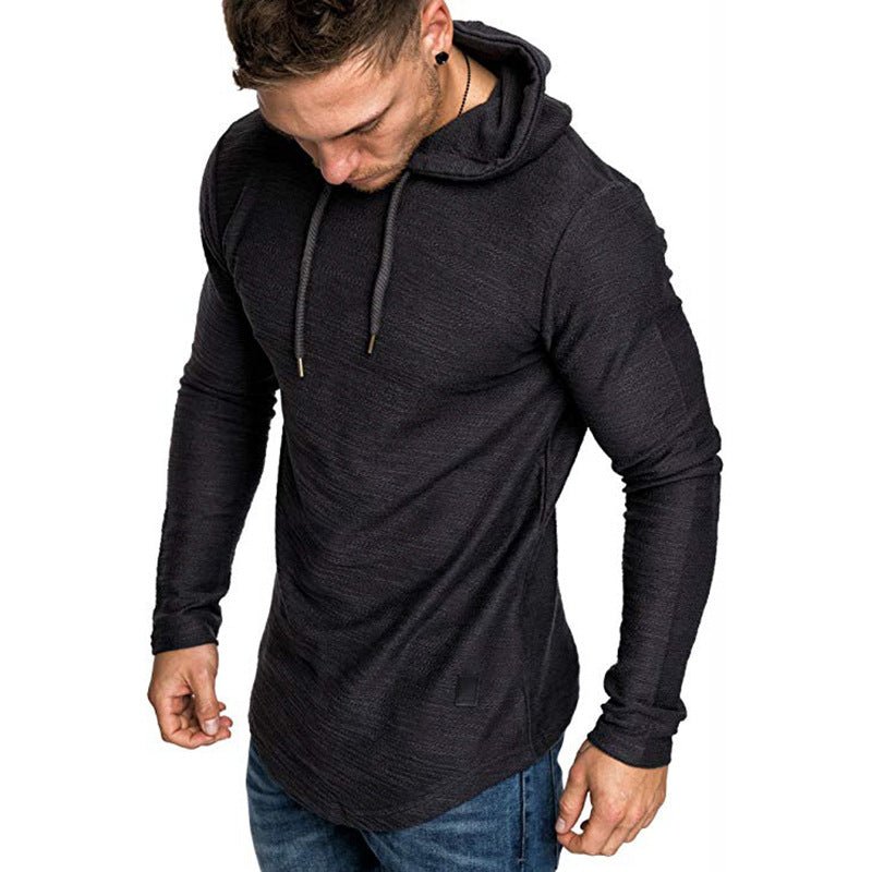 Men Hoodie Sweatshirt Casual Long Sleeve Slim Tops Gym T-shir - Prime Street