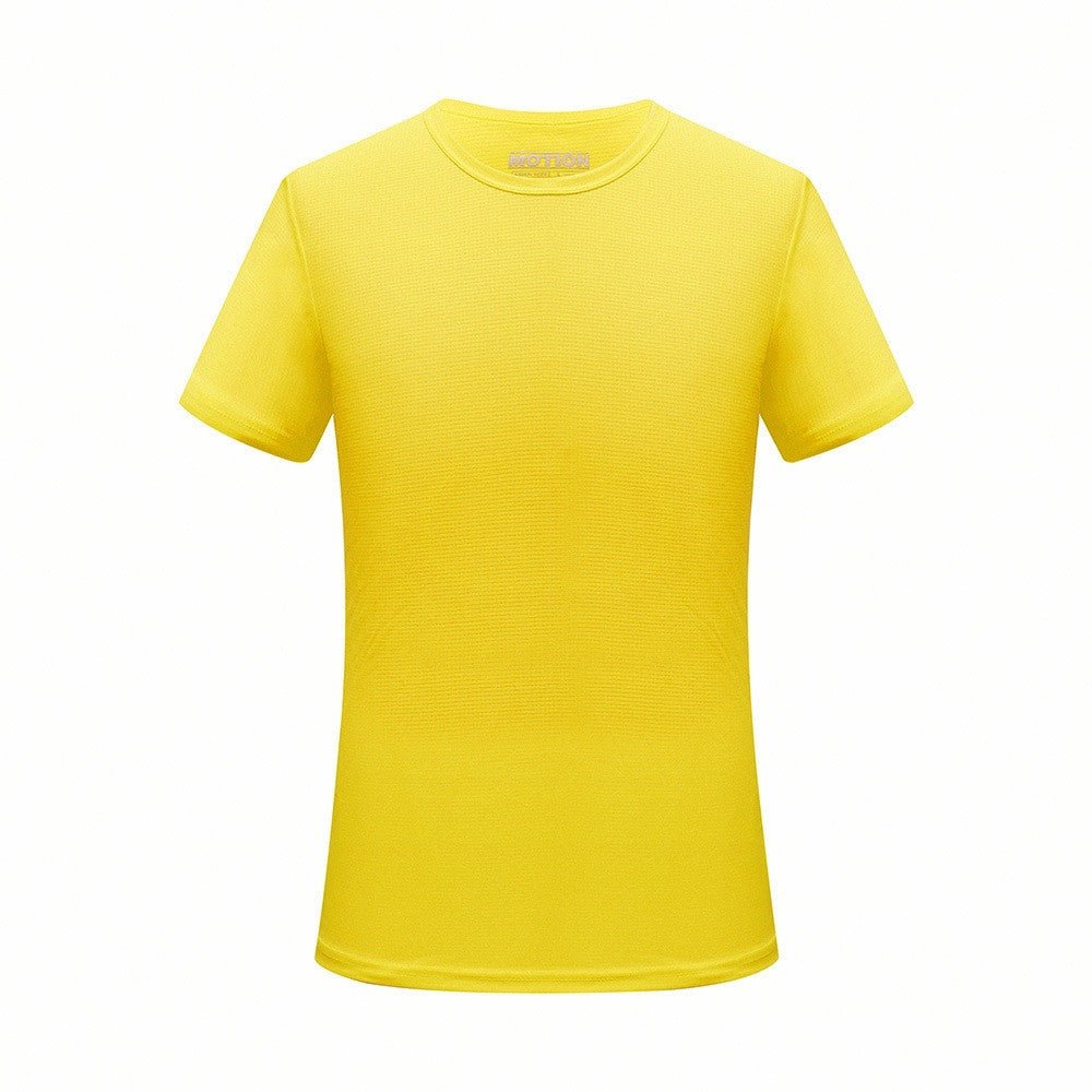 Men Quick Dry T Shirt Running Slim Fit Top Tees Solid Shirts - Prime Street