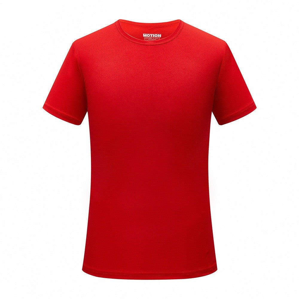 Men Quick Dry T Shirt Running Slim Fit Top Tees Solid Shirts - Prime Street