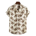 Men Short sleeved beach shirts men New printed T shirt - Prime Street