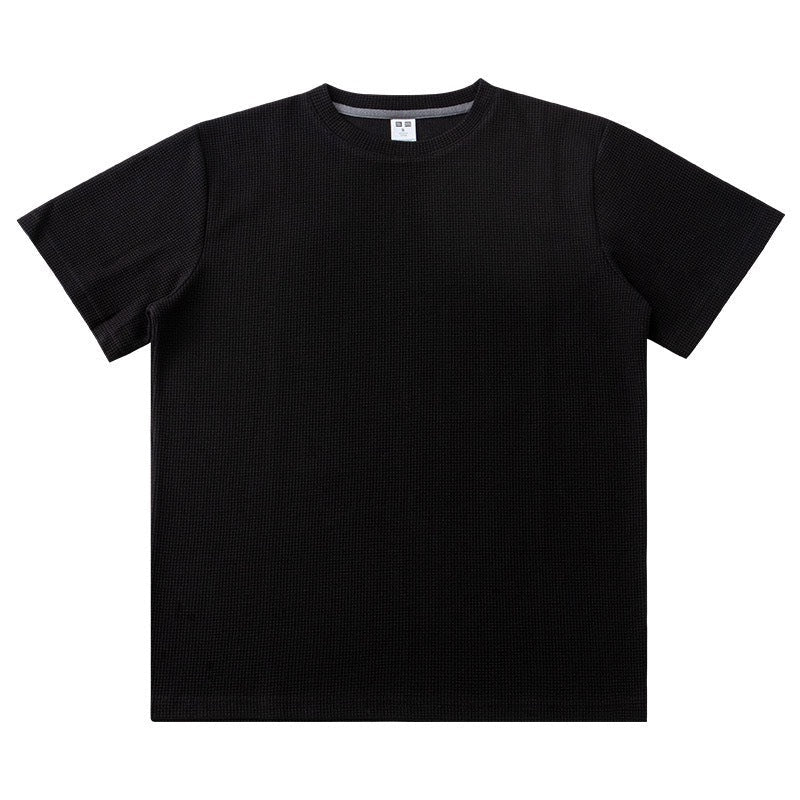 Men Summer Solid Color Round Neck Basic T-Shirts - Prime Street