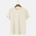 Men Summer Solid Color Round Neck Basic T-Shirts - Prime Street