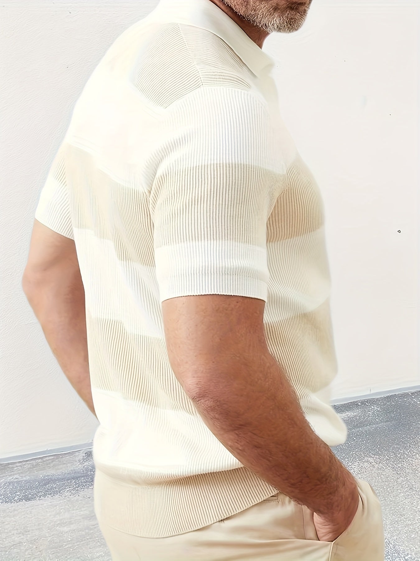 Mens Clothing Summer Fashion Lapel Sweater Short Sleeve Men Clothing Men Wears - Prime Street