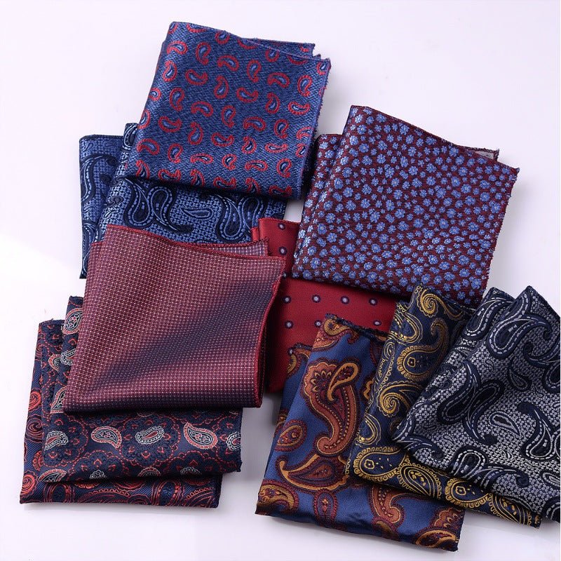 Men's Formal Dress Accessories Business Casual Printing Pocket Square - Prime Street