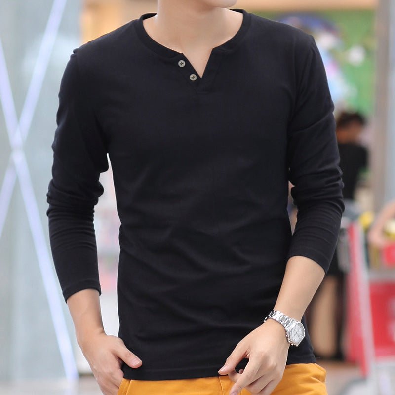 New Long Sleeve Autumn Linen T Shirts Male Casual Men Top - Prime Street