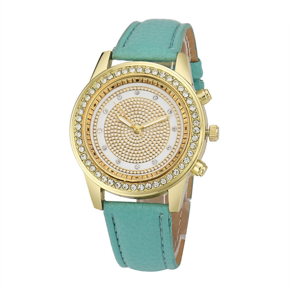 New Women Bracelet Wristwatch ladies Crystal Geneva Watches Fashion Stainless Steel Quartz Wristwatches - Prime Street