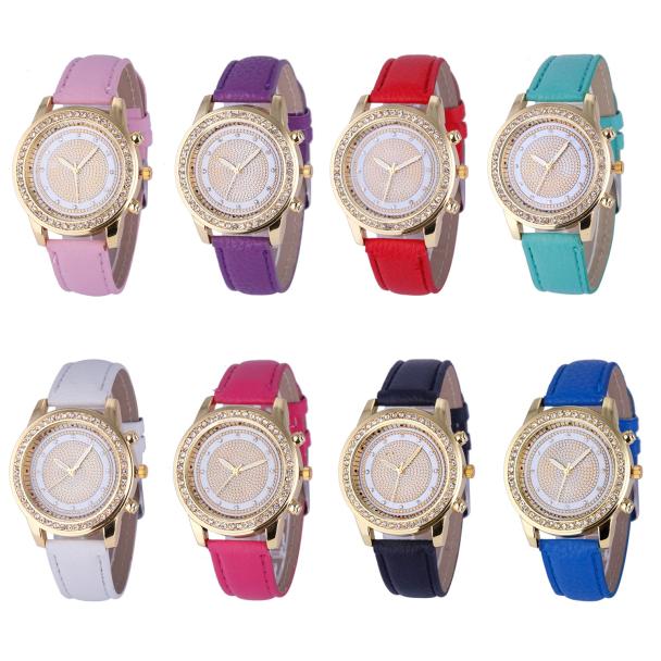 New Women Bracelet Wristwatch ladies Crystal Geneva Watches Fashion Stainless Steel Quartz Wristwatches - Prime Street