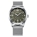 OUBAOER Mens Watches Automatic Mechanical Watch Men Stainless Steel Mesh Belt Wristwatches Simple Business Fashion Clocks - Prime Street