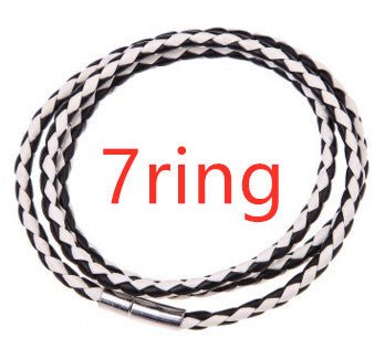 Personalized Mens Braided Genuine Leather Bracelet Stainless Steel Custom Beads Name Charm Bracelet For Men With Family Names - Prime Street