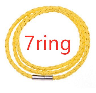 Personalized Mens Braided Genuine Leather Bracelet Stainless Steel Custom Beads Name Charm Bracelet For Men With Family Names - Prime Street