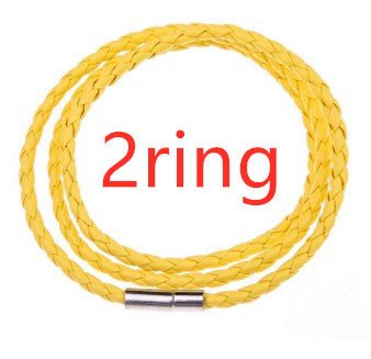 Personalized Mens Braided Genuine Leather Bracelet Stainless Steel Custom Beads Name Charm Bracelet For Men With Family Names - Prime Street