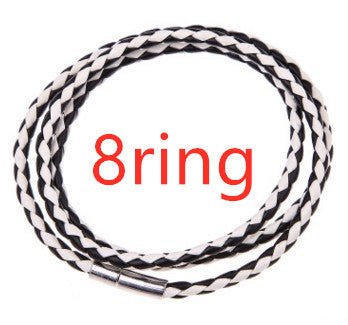 Personalized Mens Braided Genuine Leather Bracelet Stainless Steel Custom Beads Name Charm Bracelet For Men With Family Names - Prime Street
